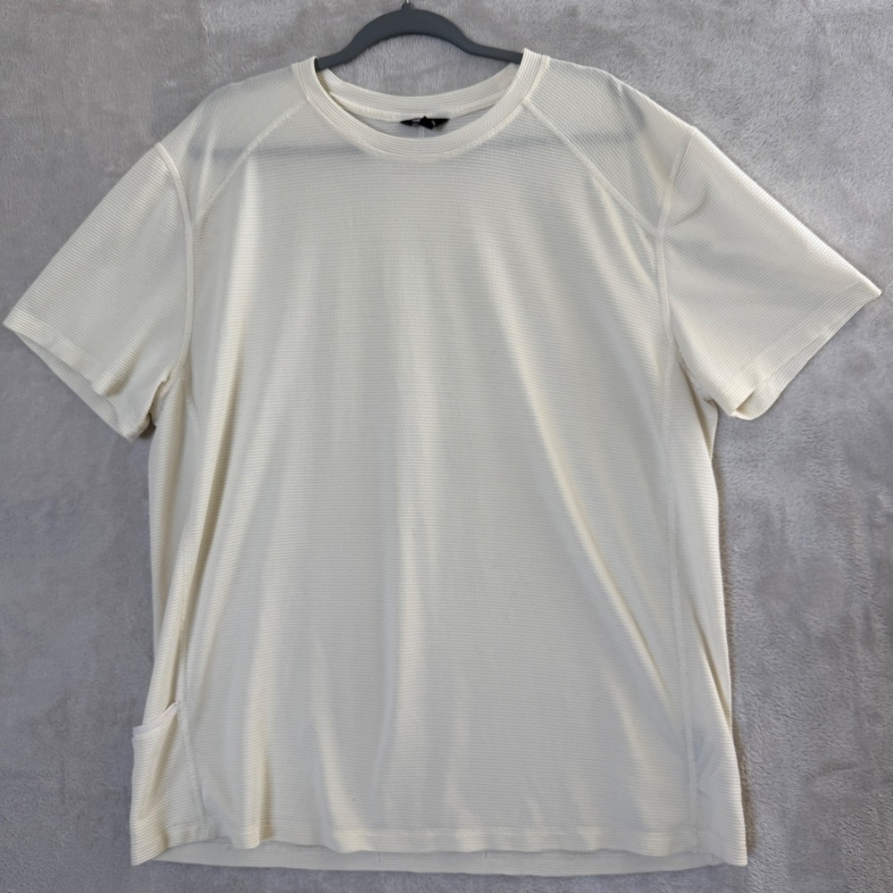 Allbirds Mens XXL Merino Wool Blend Performance Tee Ivory Athletic Running *READ